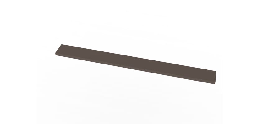 Brown Flat Top Pale for Recycled Plastic Picket Pale Fencing