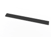 Black Flat Top Pale for Recycled Plastic Picket Pale Fencing