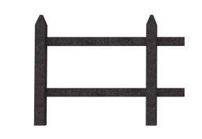2.0m Recycled Plastic Mortised Post for 1.5m System