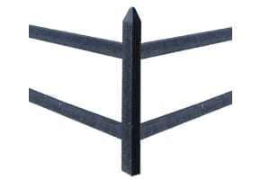 1.7m Recycled Plastic Mortised Corner Post for 1.2m System