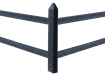 Black Recycled Plastic Mortised Corner Post