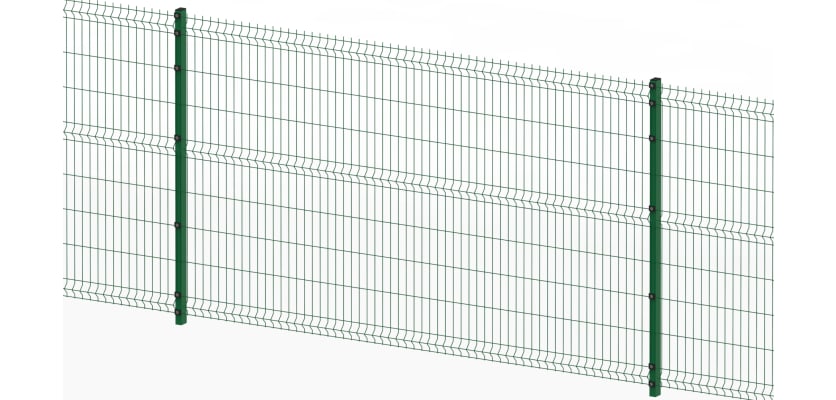 Green V Mesh security fencing 