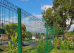 Green V mesh Installed around garden