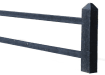Black Recycled Plastic Mortised End Post