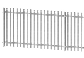  1.5m High Round and Notched Palisade Security Fencing Kit