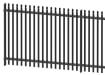 1.2m High Round and Notched Black Palisade Security Fencing Kit