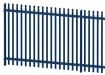 1.2m High Round and Notched Blue Palisade Security Fencing Kit