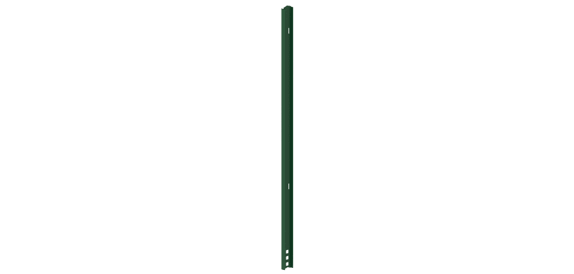 Green 1.2m High Dig-In Post for Palisade Fencing