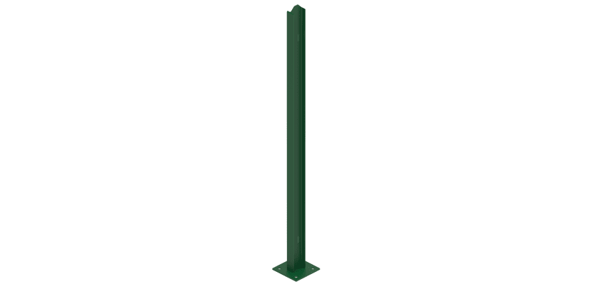 Green Bolt Down Post For Palisade Fencing