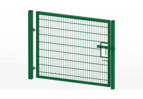  2.4m High x 1.0m Wide Twin Mesh Single Leaf Gate Kit 