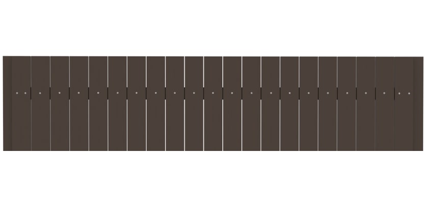 Durable 3.1m recycled plastic horizontal rail
