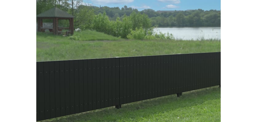Durable 1.1m Recycled Plastic Pale for Garden Fencing
