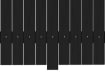Close up of black 1.2m Recycled Plastic Centre Pale
