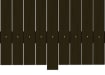 Close up of brown 1.2m Recycled Plastic Centre Pale