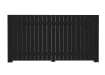 Black Closed Board Fencing System