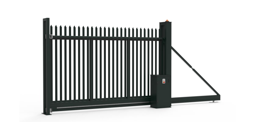 FFL 95 automated palisade cantilever gate 3.5m wide