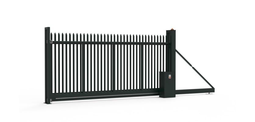 AN FFL 130 Automated Palisade Cantilever Gate in Black
