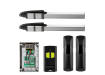 All of the Components that are included in the CAB Hydro KHD 3524EAC Hydraulic Double Leaf Swing Gate Operator Kit 
