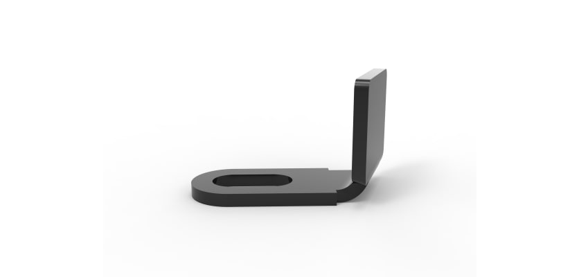 Side view of black twist cleat