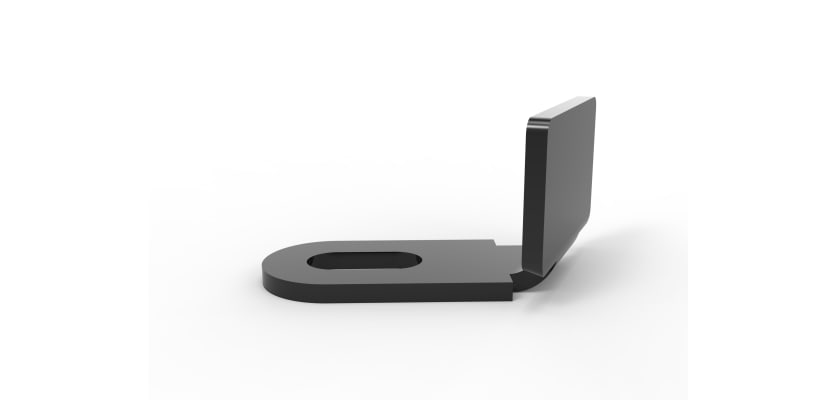 Side view of black twist cleat