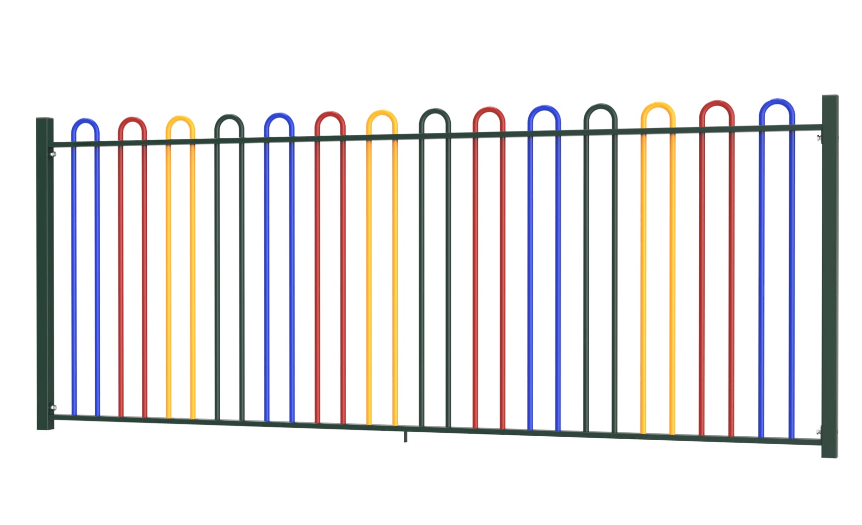 1.0m High EnviroRail Bow Top Coloured Playground Railing Kit | First ...