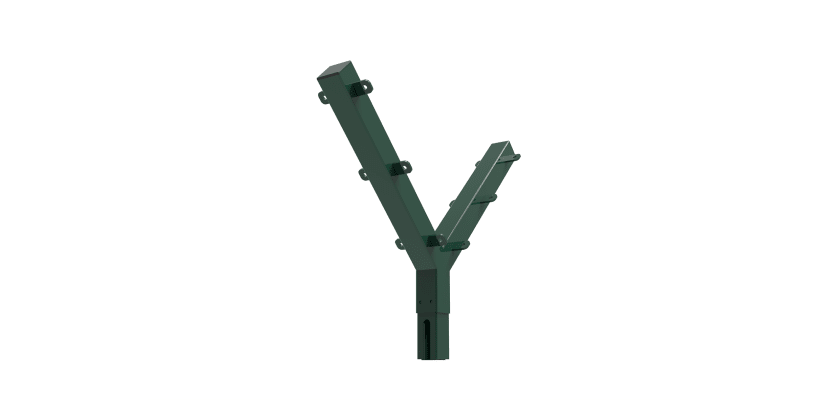 Sturdy Y-Shaped Barbed Wire Bracket for Mesh Fencing