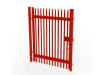 1.8m x 1.5m red single leaf palisade gate
