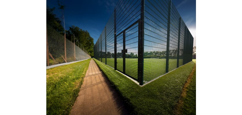 868 Rebound Mesh Single Leaf Gate Kit featuring a durable design with a width of 1.2 meters and a height of 3.0 meters, ideal for secure access control.