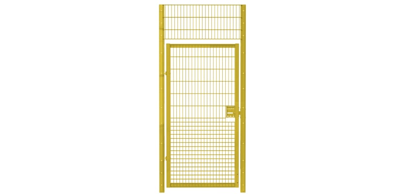 Single leaf rebound mesh gate kit, measuring 1.2m wide by 3.0m high, featuring durable construction and versatile design for secure access.