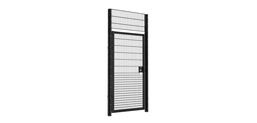 Durable 1.2m Wide Rebound Mesh Single Leaf Gate
