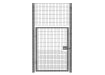 Heavy-duty mesh single leaf gate kit designed for secure enclosure, measuring 1.2 meters wide by 3.6 meters high.