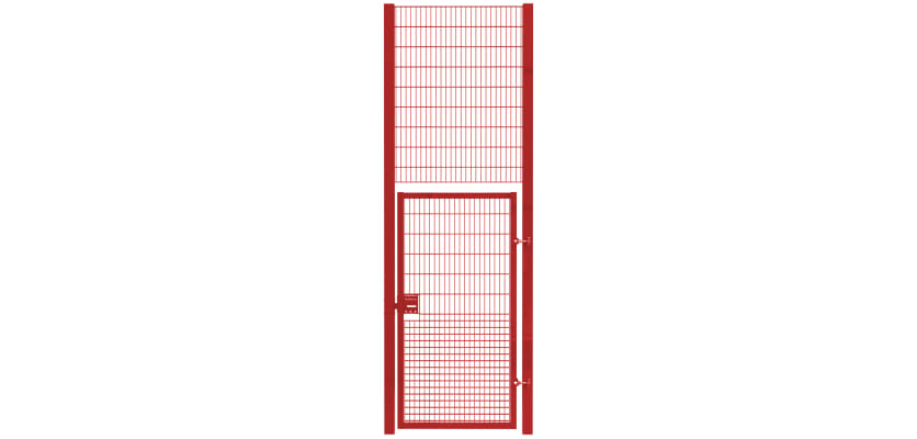 Heavy-duty 868 rebound mesh single leaf gate kit, featuring a 1.2m width and 4.2m height, ideal for secure fencing solutions.