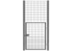 Heavy-duty 868 Rebound Mesh single leaf gate kit, measuring 1.2m wide and 4.2m high, designed for durability and security.