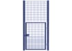 Rebound mesh single leaf gate kit featuring a 1.2m width and 4.2m height, designed for durability and security in outdoor settings.