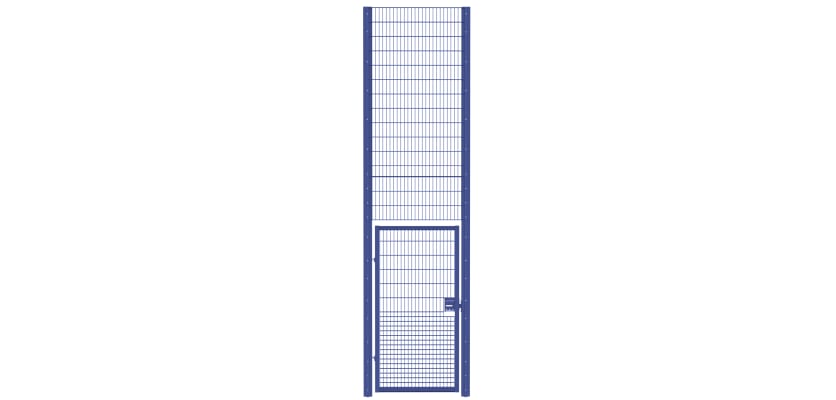 868 Rebound Mesh Single Leaf Gate Kit in a 1.2m wide and 5.4m high design, featuring durable mesh construction and secure locking mechanism.
