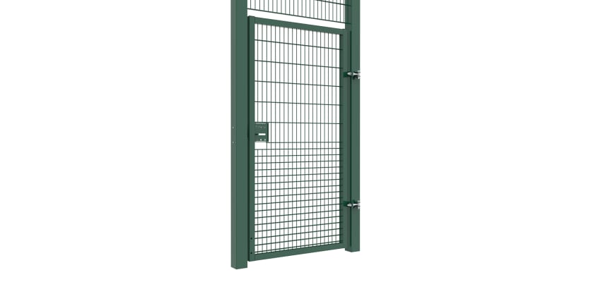Rebound mesh single leaf gate kit, 1.2m wide and 6.0m high, designed for secure and durable access solutions.