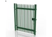 2.4m x 4.5m green single leaf palisade gate