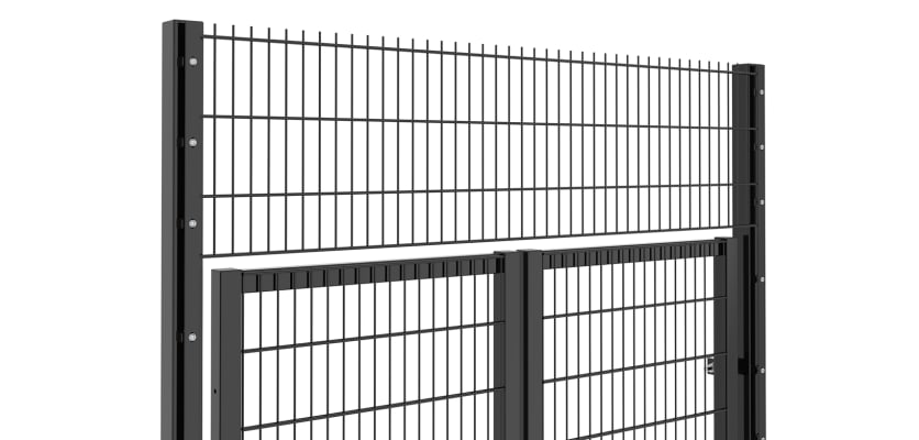 Durable 868 Rebound Mesh Double Leaf Gate 3.0m High