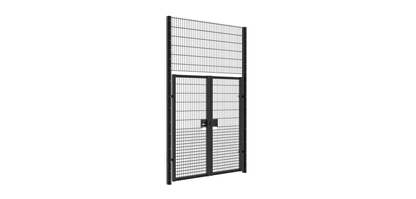 Durable 868 double leaf gate kit for security