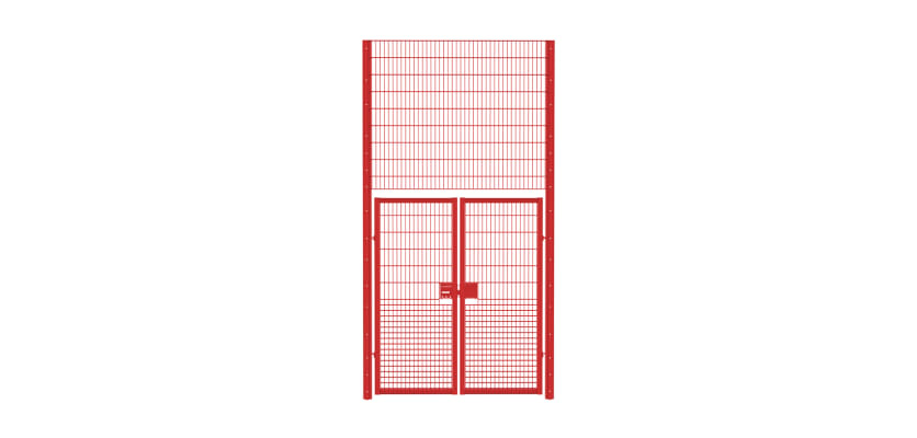 Heavy-duty 868 Rebound Mesh double leaf gate kit, featuring a 2.0m width and 4.2m height, designed for secure access and durability.
