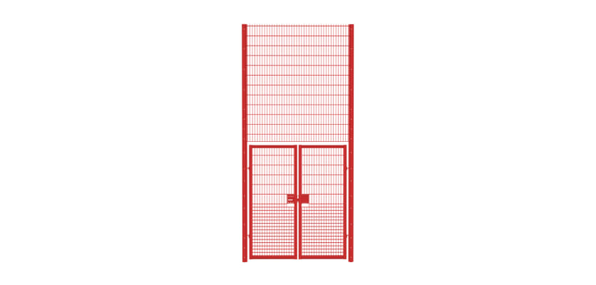 Rebound Mesh Double Leaf Gate Kit featuring a sturdy design, measuring 2.0m wide and 4.8m high, ideal for secure access points.