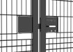 2.0m Wide 868 Rebound Mesh Double Leaf Gate
