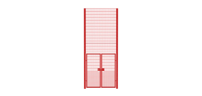 Double leaf mesh gate kit featuring a 2.0m wide and 6.0m high design, ideal for enhancing security and accessibility in residential or commercial properties.