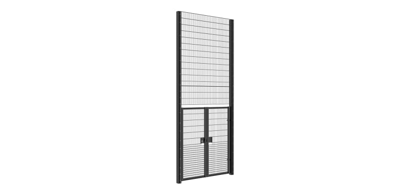 2.0m Wide Rebound Mesh Double Leaf Gate Kit