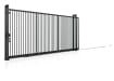 Manual Tracked Sliding Gate with Vertical Bar Infill