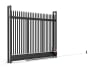  Automated Palisade Tracked Sliding Gate with triple point infill