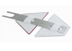 Back of armco barrier reflector 