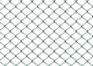 Close up of green chain link mesh