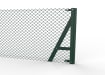 Green Steel End Strainer Post with chain link mesh