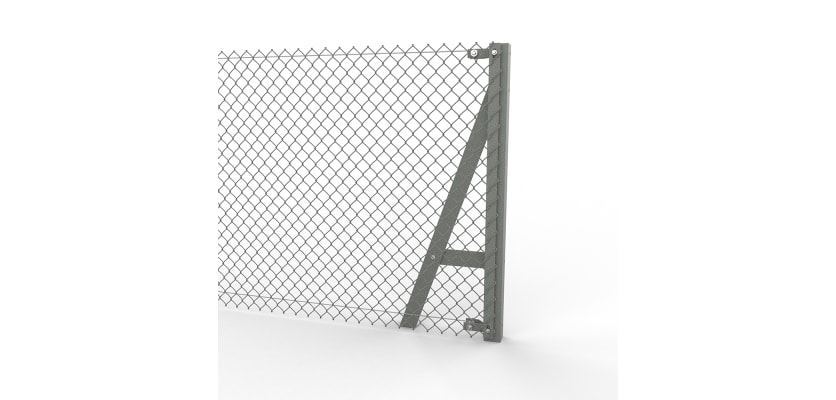 Galvanised Steel End Strainer with chain link mesh